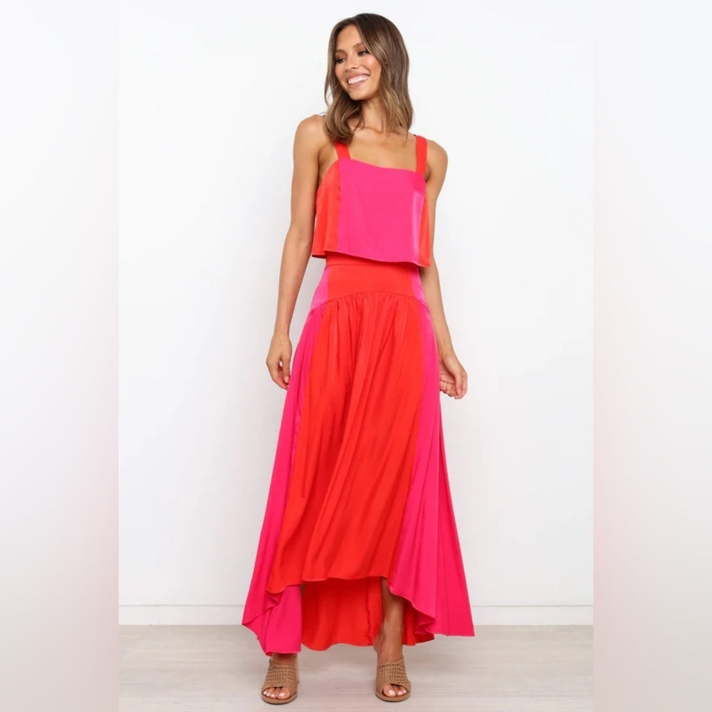 Petal & Pup Lula Set in Red and Pink